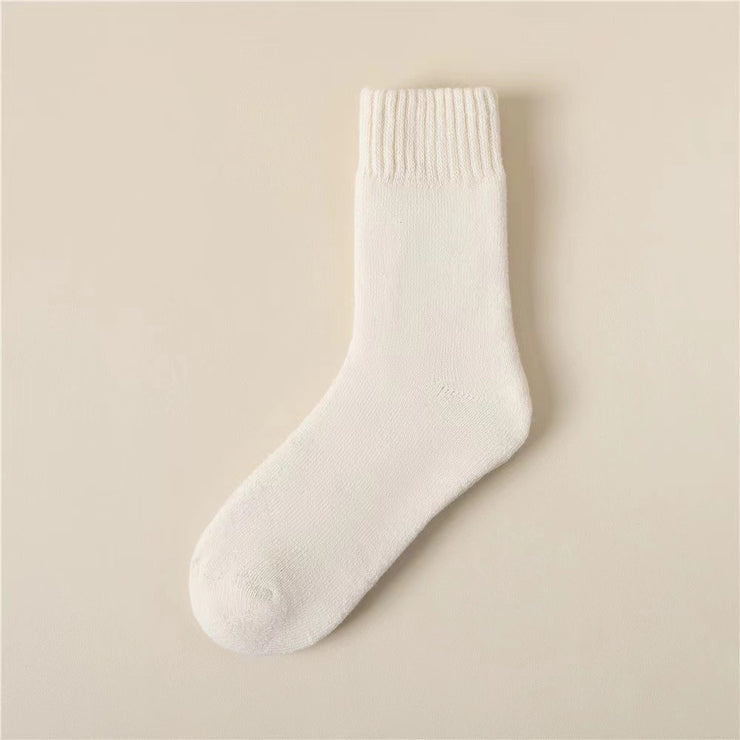 Fleece-lined Female Winter Thicken Thermal Wool Socks