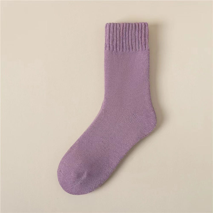 Fleece-lined Female Winter Thicken Thermal Wool Socks