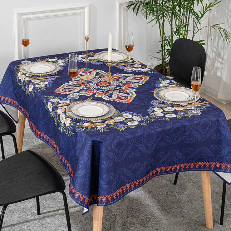 Tablecloth cotton and linen tablecloth