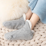 Winter Thickened Fleece Home Floor Socks Warm Fleece Insulated Unisex Adult Dot Glue Socks Indoor Slipper Socks