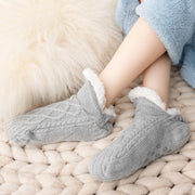 Winter Thickened Fleece Home Floor Socks Warm Fleece Insulated Unisex Adult Dot Glue Socks Indoor Slipper Socks