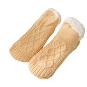 Winter Thickened Fleece Home Floor Socks Warm Fleece Insulated Unisex Adult Dot Glue Socks Indoor Slipper Socks