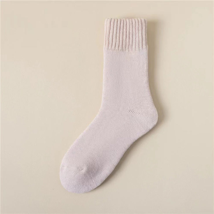 Fleece-lined Female Winter Thicken Thermal Wool Socks
